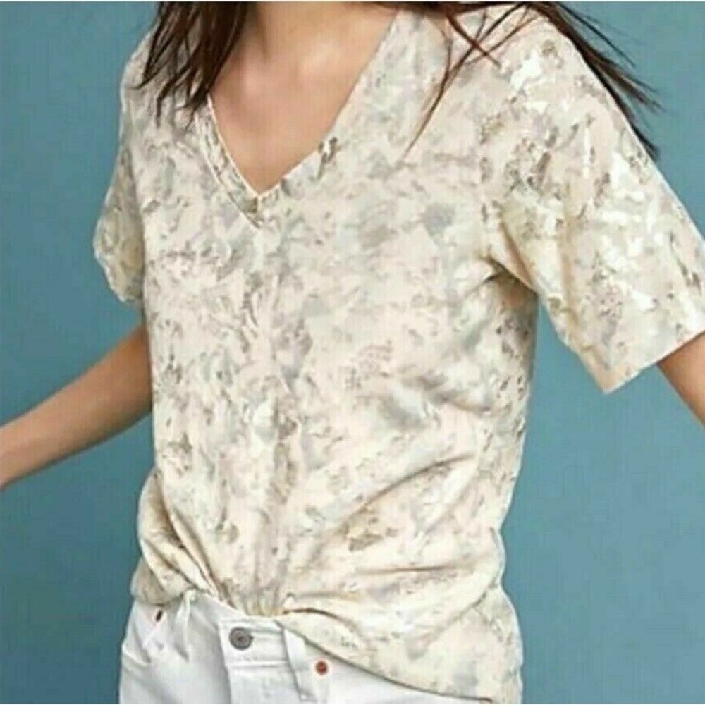 Anthropologie x Sol Angeles M Metallic Shirt